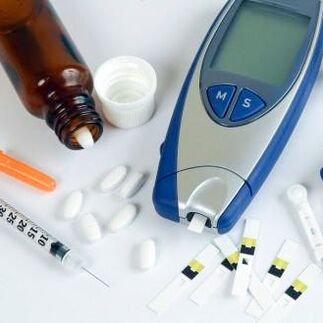 Glucometer and medicines to treat diabetes